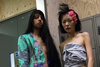 Backstage at the AW20 Central Saint Martins MA fashion show 4