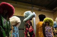Backstage at the AW20 Central Saint Martins MA fashion show 11