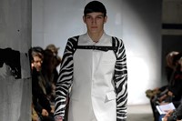 Comme des Gar&#231;ons Homme Plus AW15 White Monochrome Belted 23
