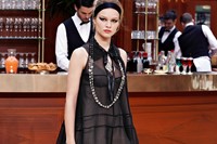 Chanel AW15 Dazed womenswear Sheer Dress Bow Collar Necklace 22