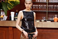 Chanel AW15 Dazed womenswear Black Sleeveless Top Sheer 18