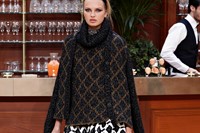 Chanel AW15 Dazed womenswear Diagonal Knit Print Polo Neck 31