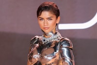 Zendaya at the Dune 2 premiere London in Mugler archive 95