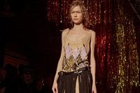 Vivienne Westwood AW15, Dazed runway Womenswear fringe skirt 15