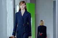 Jil Sander AW15, Dazed runway, Womenswear, Navy Belted 9