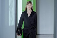 Jil Sander AW15, Dazed runway, Womenswear, Black Silk 13