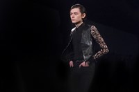  Saint Laurent AW15 Mens Lace Sleeve Leather Waistcoat 11