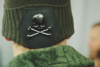 Philipp Plein AW15 Knit Green Crossbones Skull Detail 21