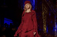 Vivienne Westwood AW15 Dazed Womenswear all red hood knit 11