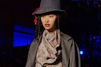 Vivienne Westwood AW15, Dazed Womenswear tall hat glitter 4