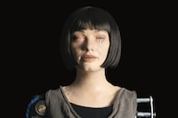 Ai-Da, Eyes Sewn Shut
