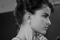 Missoni AW15 Womenswear Dazed backstage earrings profile 20