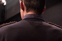 Fendi AW15 Mens Milan Stripe Shirt Fur Shoulders 21