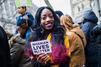 Nigerian Lives Matter Boko Haram protest in London 2