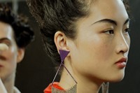 Missoni AW15 Womenswear Dazed backstage makeup earrings 8