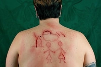 Catherine Opie, “Self-portrait/Cutting” (1993)