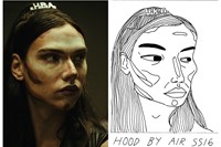 Hood by Air SS16 Makeup Badly drawn models 8