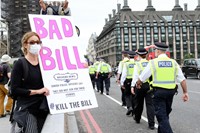 London Kill the Bill emergency protest 21 22