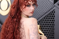 Chappell Roan Grammys makeup tattoos