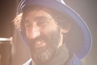 Umit Benan AW15 Blue Fisherman Sou&#39;wester Hat Compass Motif 12