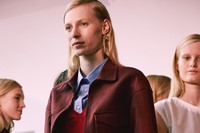 Backstage at Jil Sander SS15 7