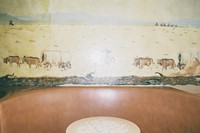 lorena lohr - untitled (bar table and mural) 1