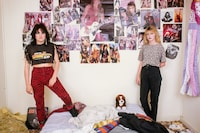 Teenagers in their bedrooms