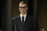 Bella Hadid SS25 Saint Laurent runway return Paris