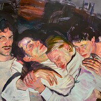 Naila Hazell, Holding Vitality, 2022, Oil and Acry