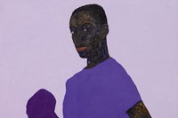 Amoako Boafo, “Purple Shadow” (2021) 1