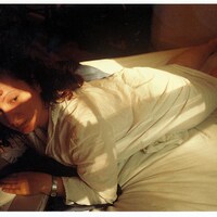 Nan Goldin "Self Portrait writing in my diary", Boston 1989