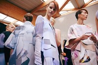 Backstage at Kenzo SS15 Dazed 0