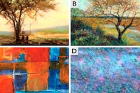 Human vs AI artworks