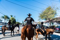 Waiting to ride in the Compton Christmas Parade 35