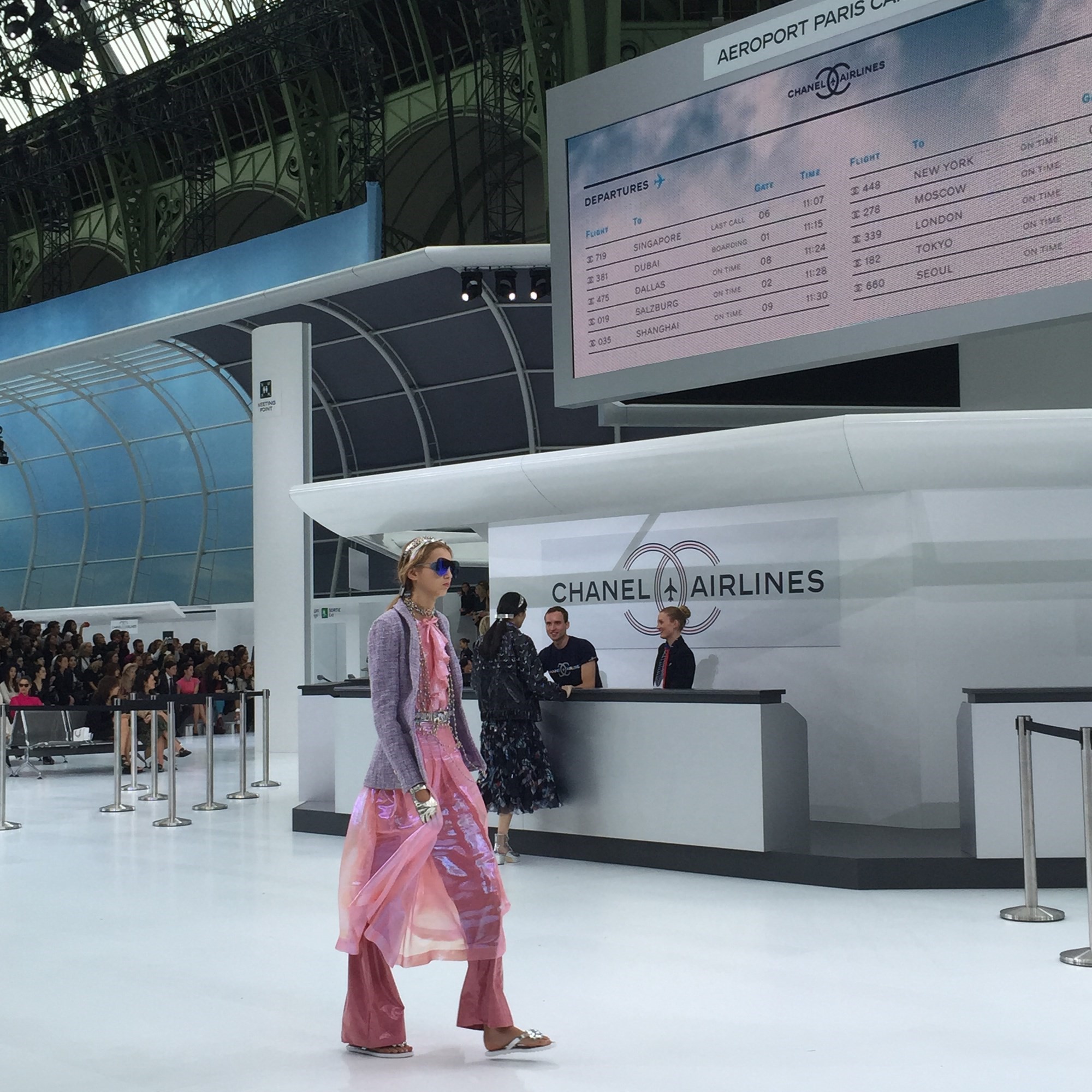 Chanel gets ready for take-off with airport-themed show Womenswear
