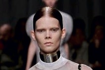 Givenchy's gold vicar chokers.