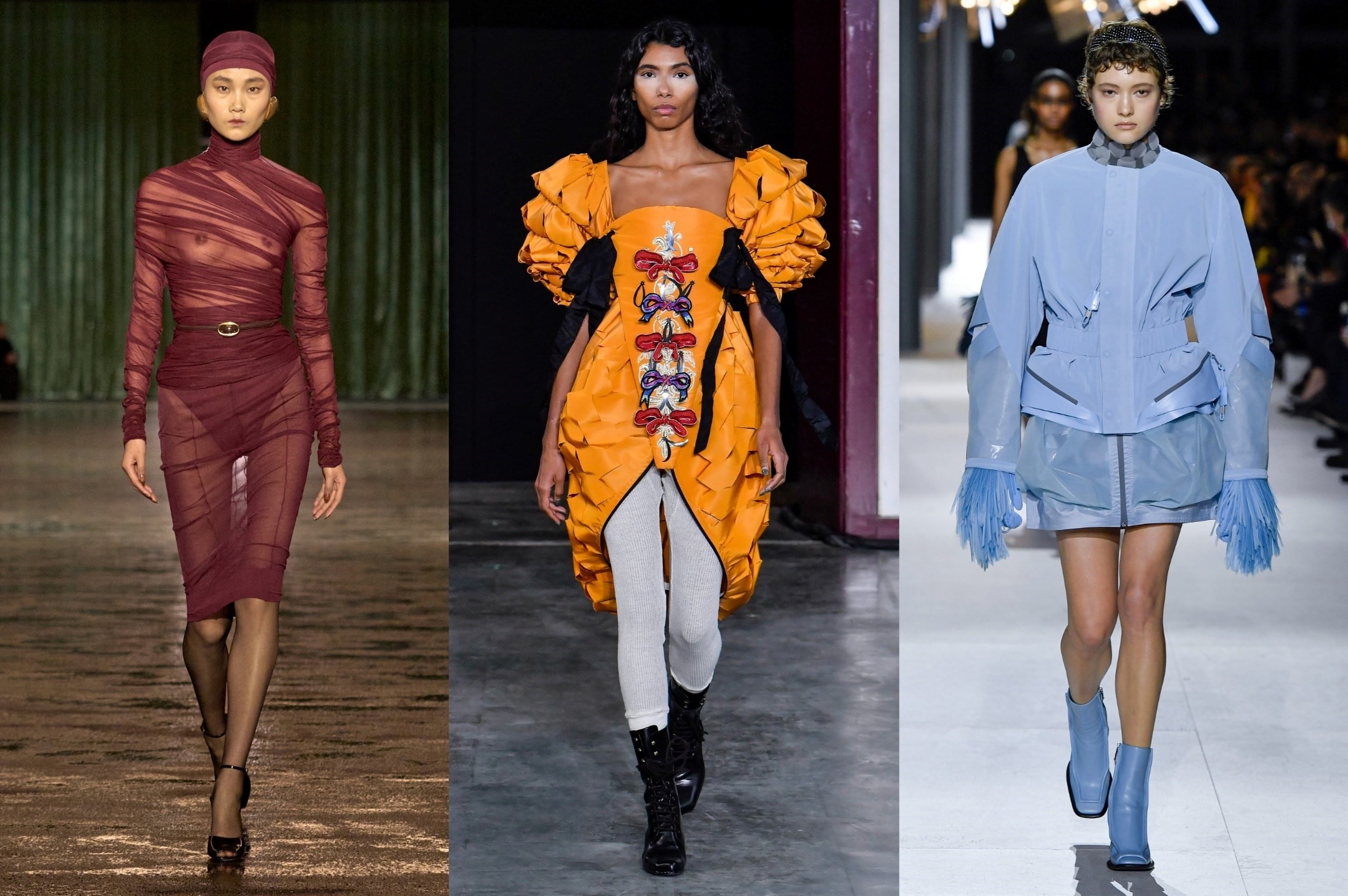 Sheer and now: see-through fabrics dominate Saint Laurent's Paris show, Yves Saint Laurent