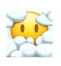 Face in clouds 2
