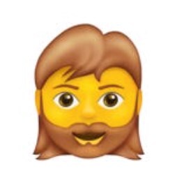 Woman with beard (multiple skin tones) 5