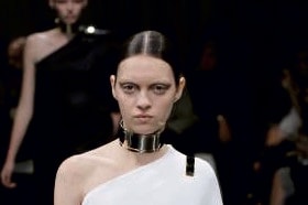 Givenchy's gold vicar chokers.