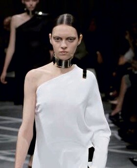 Givenchy's gold vicar chokers. 5