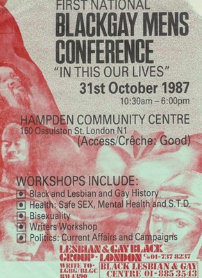 Black Gay Men's Conference Poster from the rukus! 