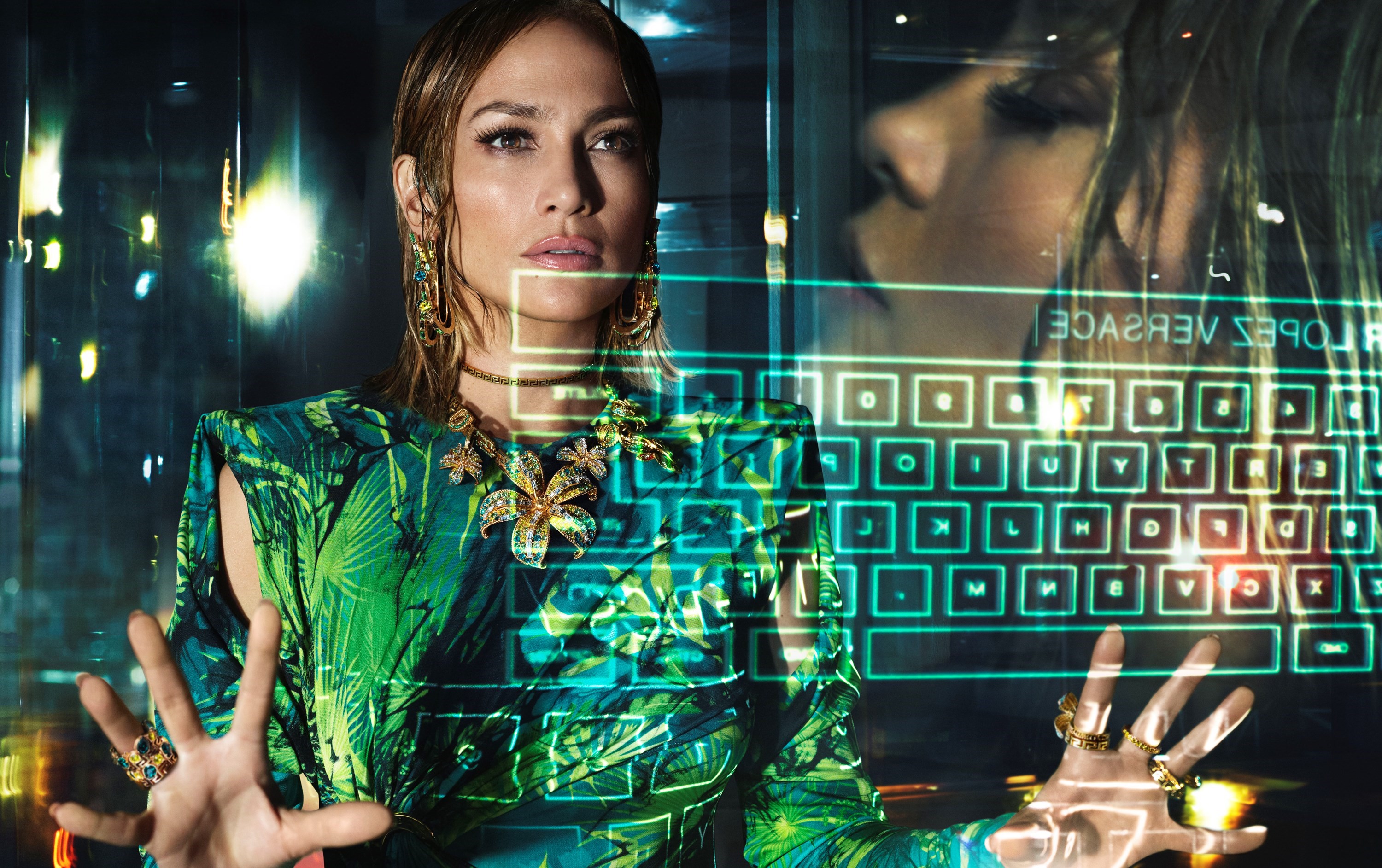 Versace's new J.Lo-starring campaign reflects on the power of the internet
