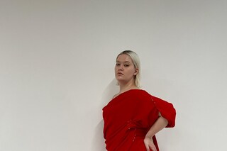 Ellie Misner demi-couture process photos draping
