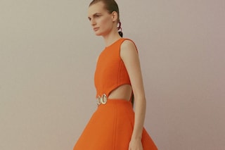 Christian Dior Haute Couture SS15 Orange Cut Out Dress