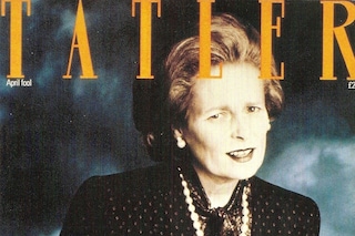 Westwood at thatcher for Tatler’s April 1989 cover
