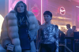 Jennifer Lopez and Constance Wu in Hustlers