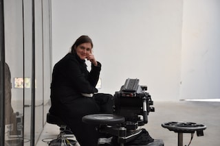 Sophie Fiennes on location1 2008 - Photo by Remco 