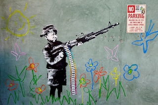 Street art by Banksy in Los Angeles
