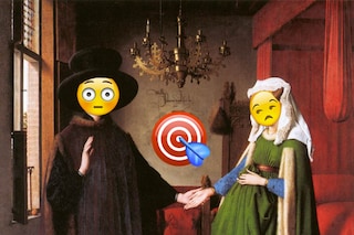 The Arnolfini Portrait - emoji Jan Van Eyck 